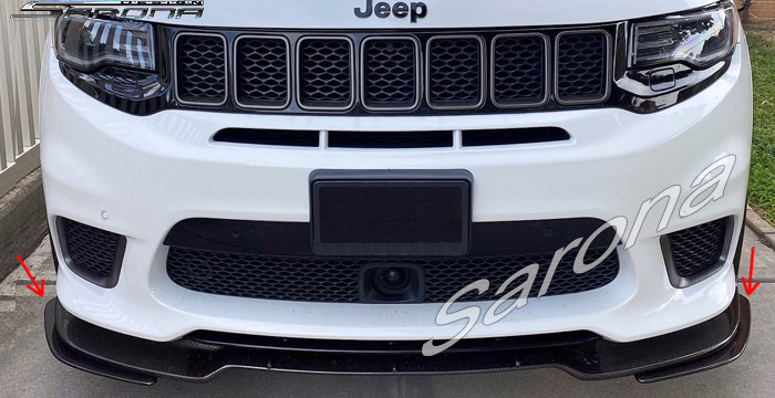 Custom Jeep Grand Cherokee  SUV/SAV/Crossover Front Lip/Splitter (2017 - 2021) - $290.00 (Part #JP-036-FA)